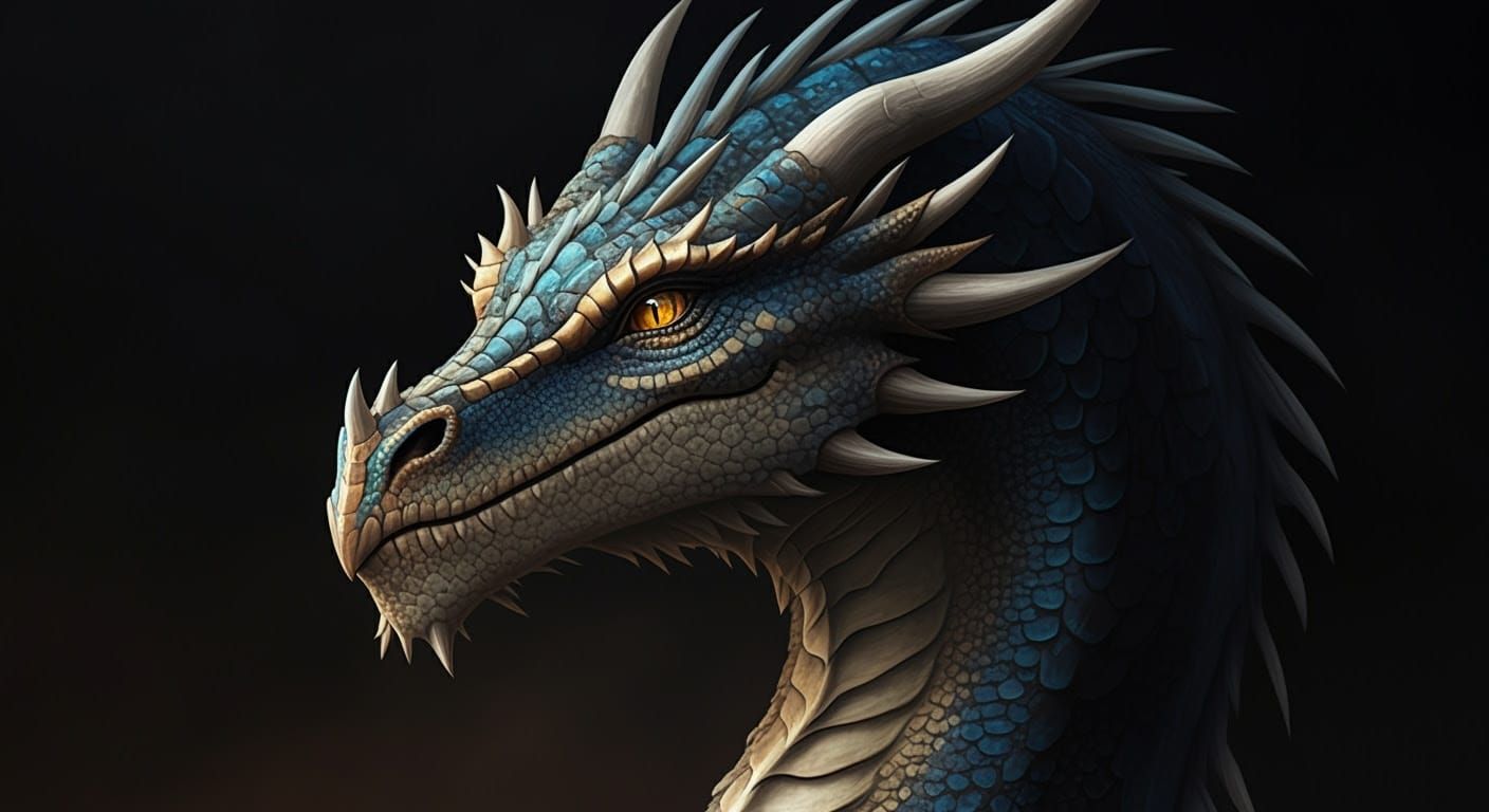 Realistic Dragon in a State of Confusion