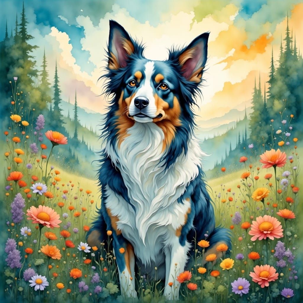 Border Collie Bliss for a very sweet person I know