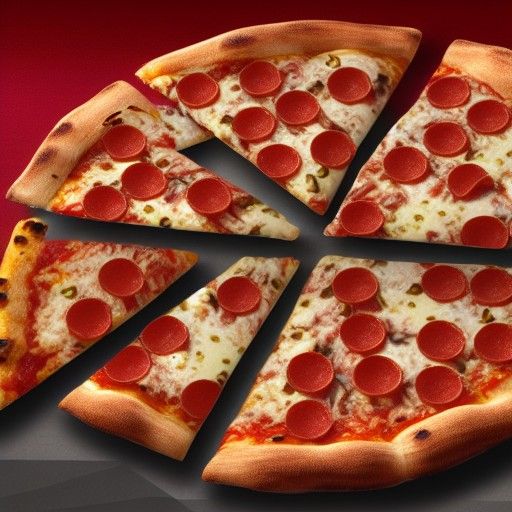 Detailed Matte Painting of a Pizza