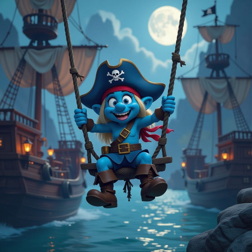 Pirate Smurf's Cove: A Dark Fantasy Adventure