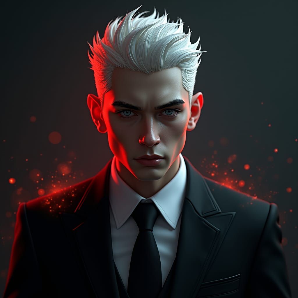 Devilishly Handsome Man in Dark Fantasy Style