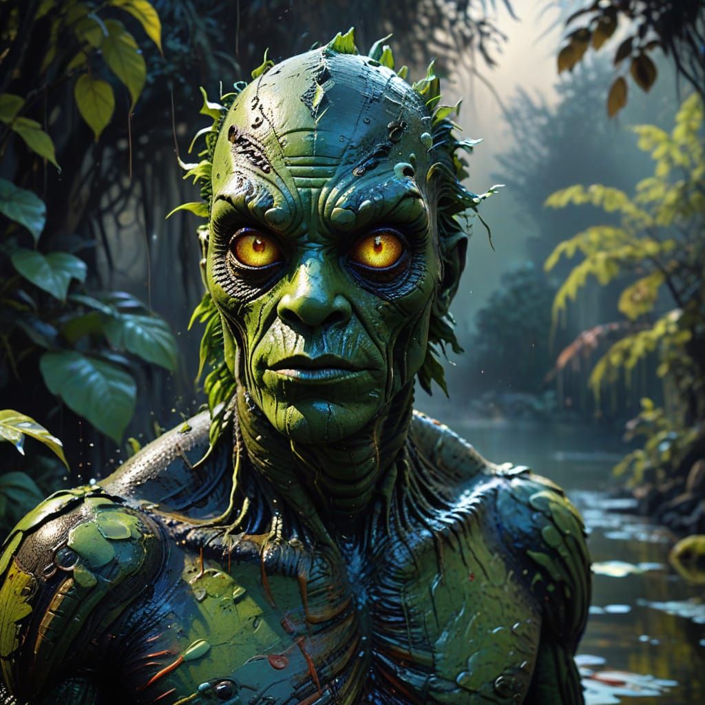 Surreal Street Art of a Zombie-Like Creature Emerging from t...