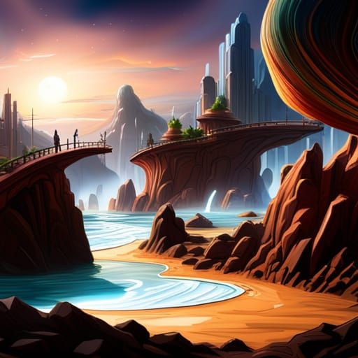 Vibrant New World Splash Art in 8k