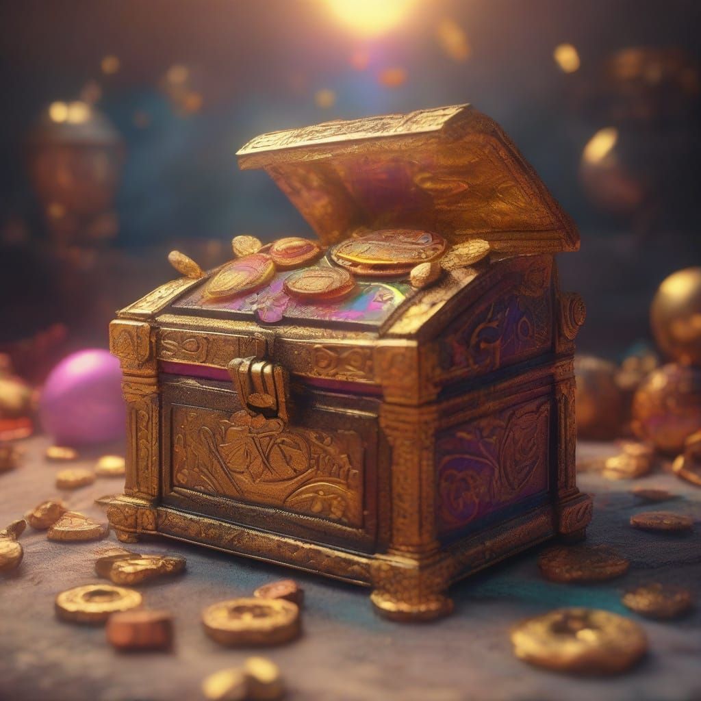 Spiritual Treasures Chest in Pop Art Style