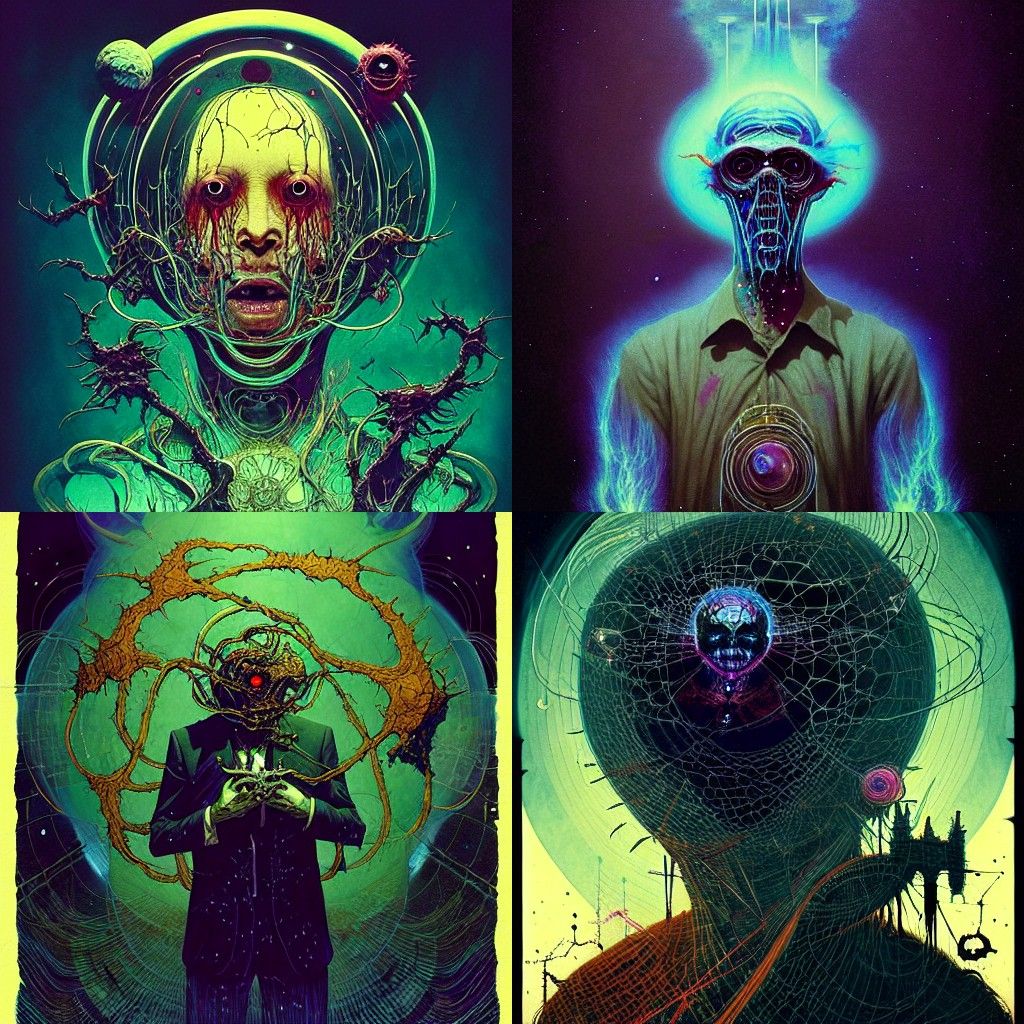 Ghost Creature in Nuclear Wasteland: Surreal Art