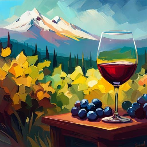 Elegant Red Wine Still Life