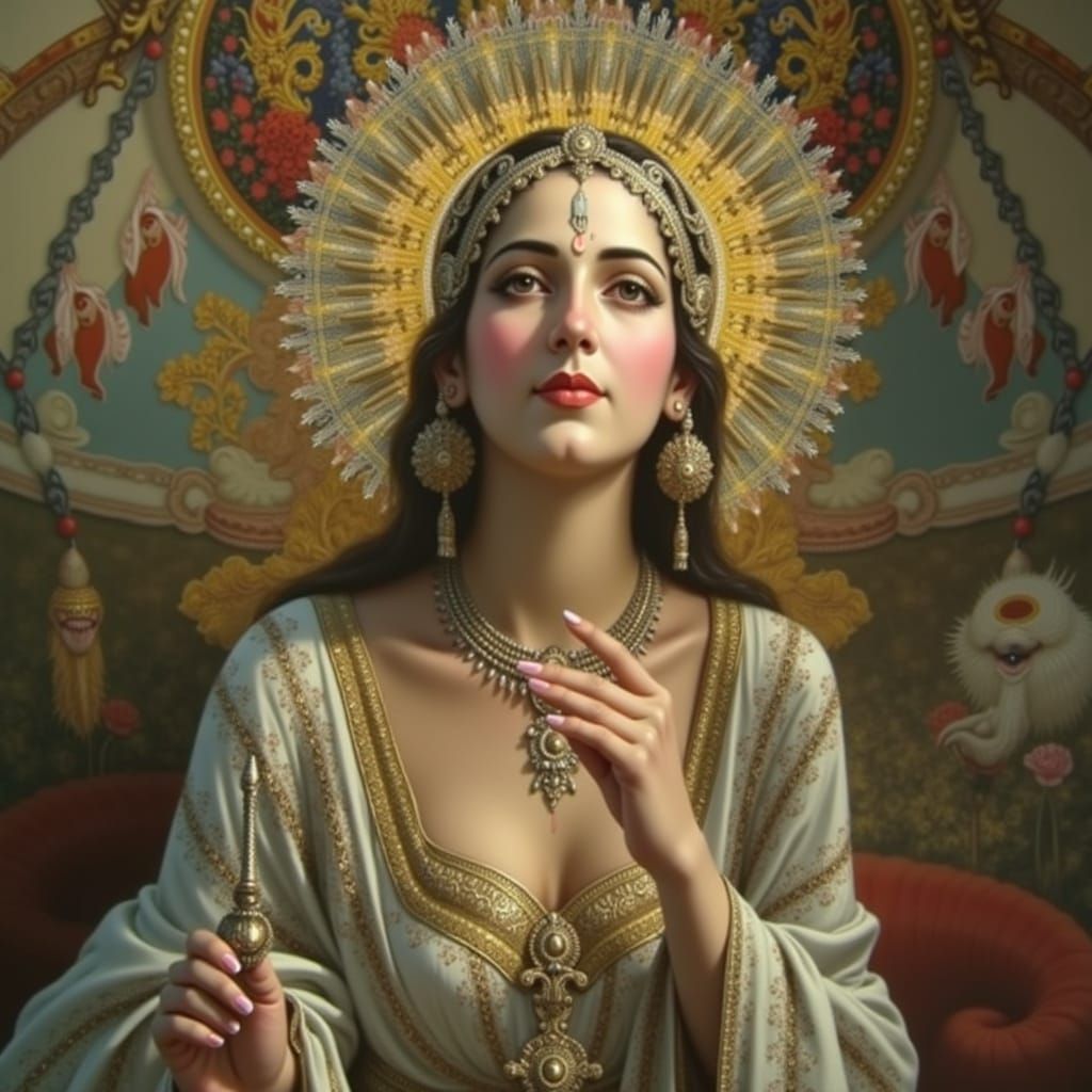 Masterpiece Painting of Beauty and Truth