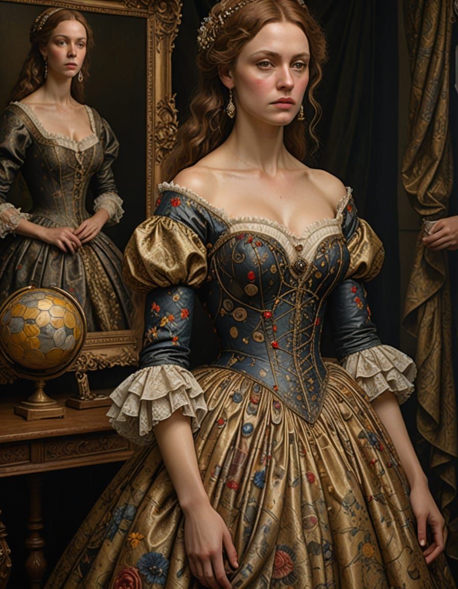 I'm imagining that they probably wore these garment multiple times over the years - with different elements of handwork ...