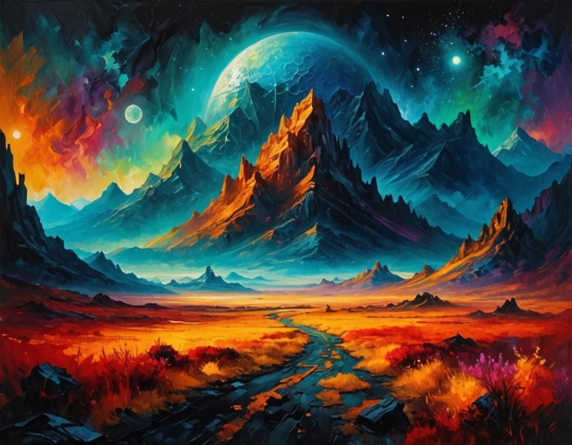 Night Fantasy Landscape 30