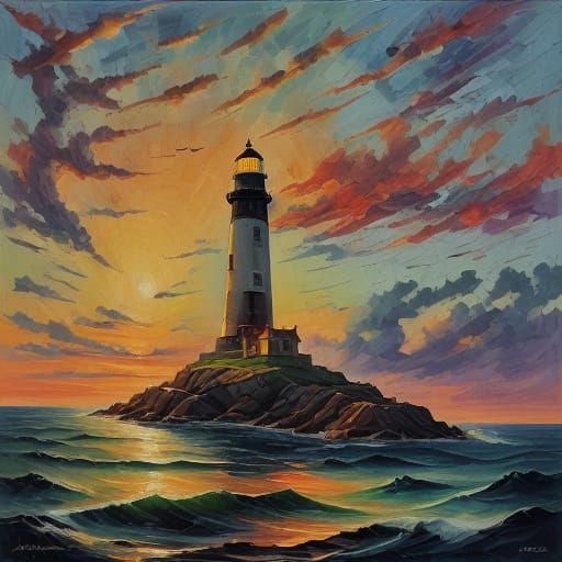 As the sun dips below the horizon, the sky is painted with hues of vibrant orange and pink, creating a magnificent contr...