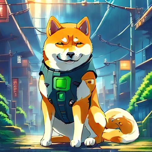 Shiba Inu and Cat Together