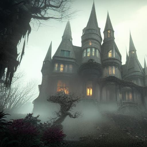 The Fall of the House of Usher: Detailed Matte Painting