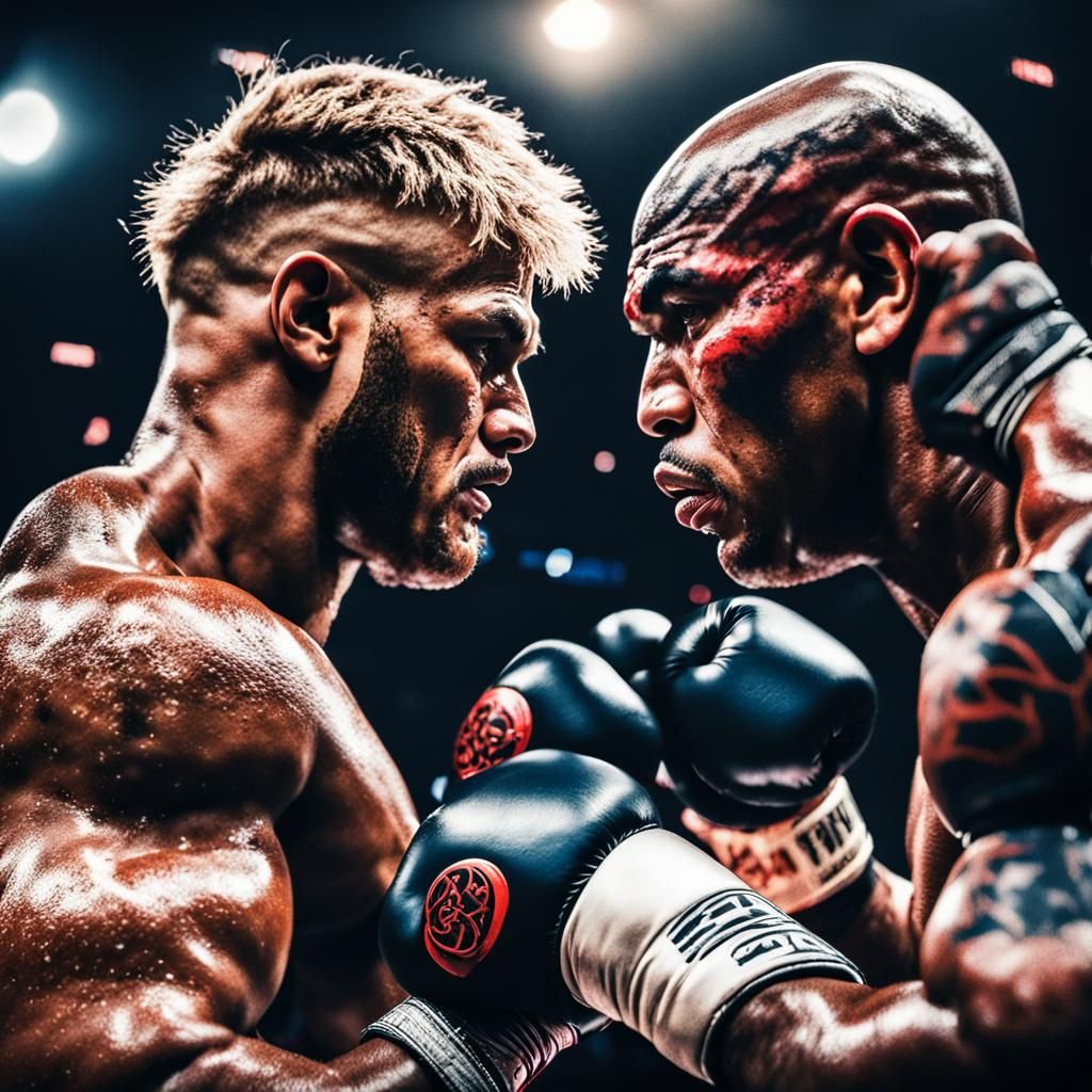 Hyperrealistic Boxing Match: Jake Paul vs. Mike Tyson