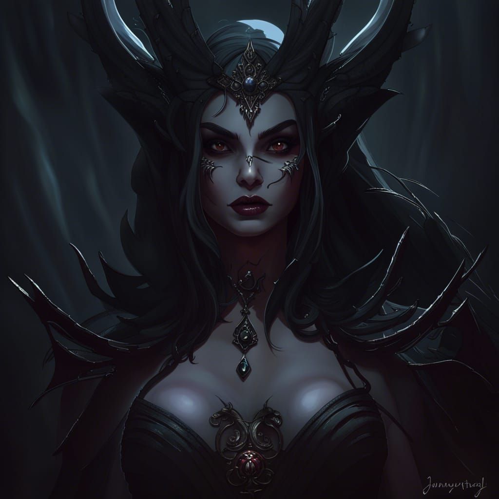 Gothic Witch-Queen of the Underworld