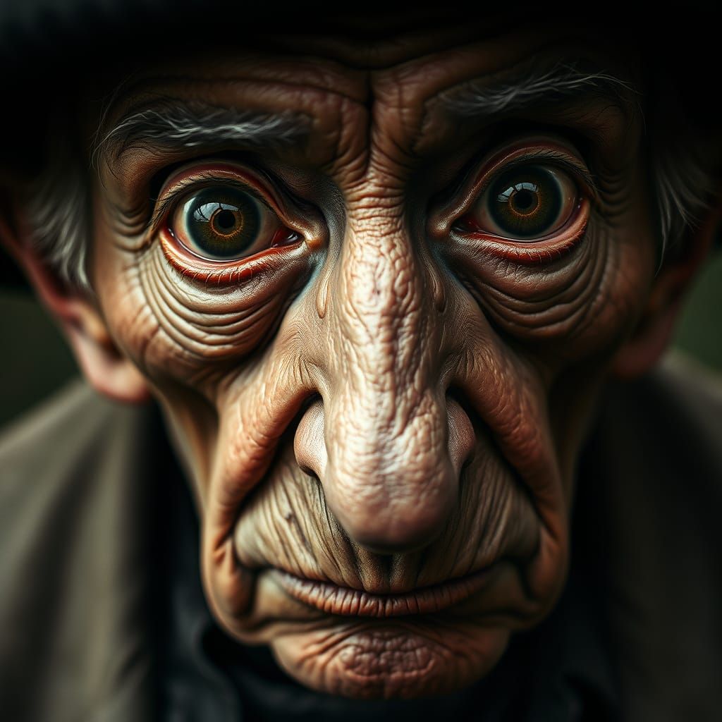 Ethereal Portrait of a Weathered Gentleman