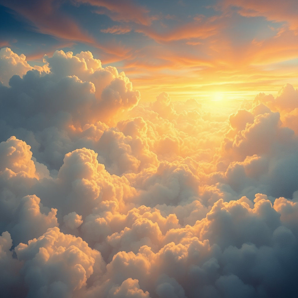 Ethereal Heaven Landscape in Rothko-Gurney Style