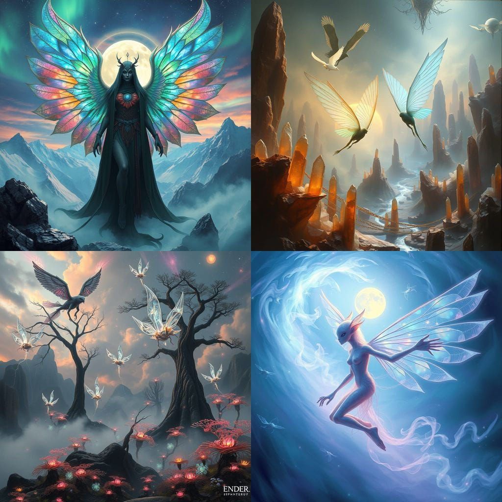 Crystal Warrior in Mystical Science Fiction Realm