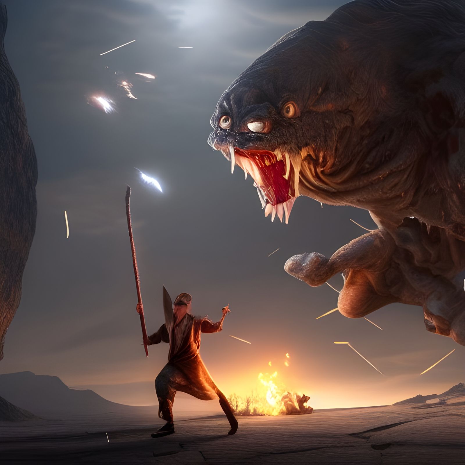 Epic Magic Fight Scene in 8k Resolution