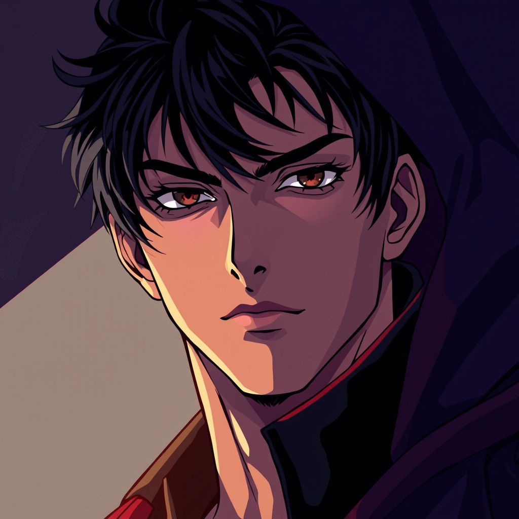 Enigmatic Manga Man with Dark Desires