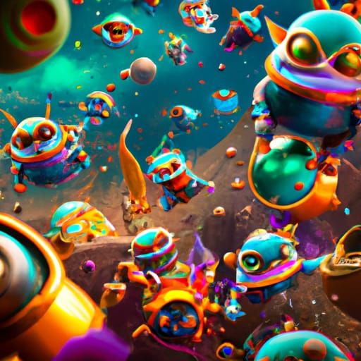 Teemos Soaring in Space: Fantasy Concept Art