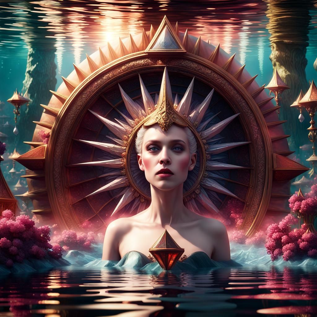 Siren Drowning Shepherd Boy: Fantasy Concept Art