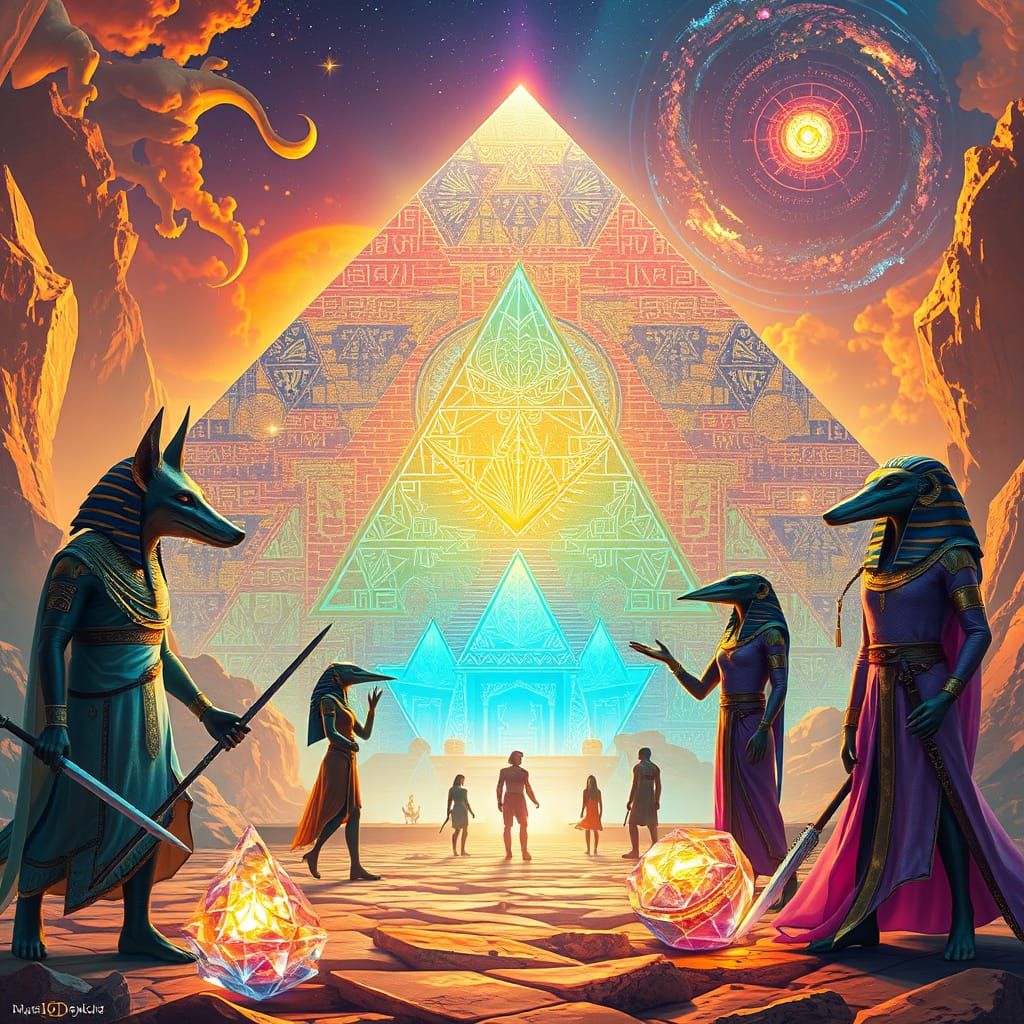 Ancient Egyptian Mysticism in a Vibrant Sci-Fi World