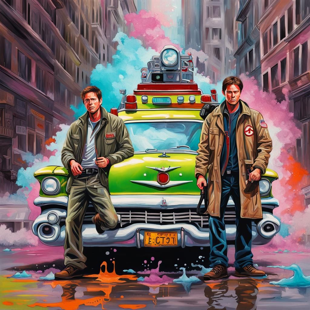 Sam and Dean Winchester as Ghostbusters, Graffiti Art