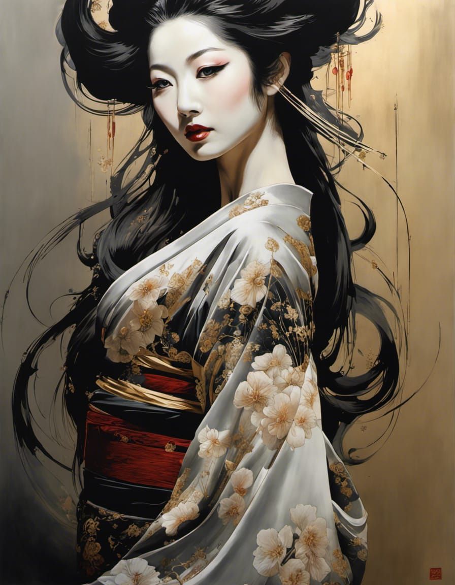 Kimono no kirei na onna (着物のきれいな女)