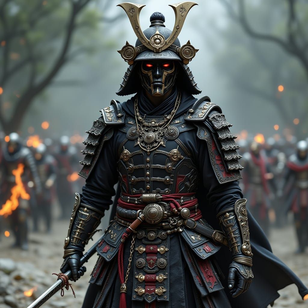 Samurai Warrior Ready for Battle