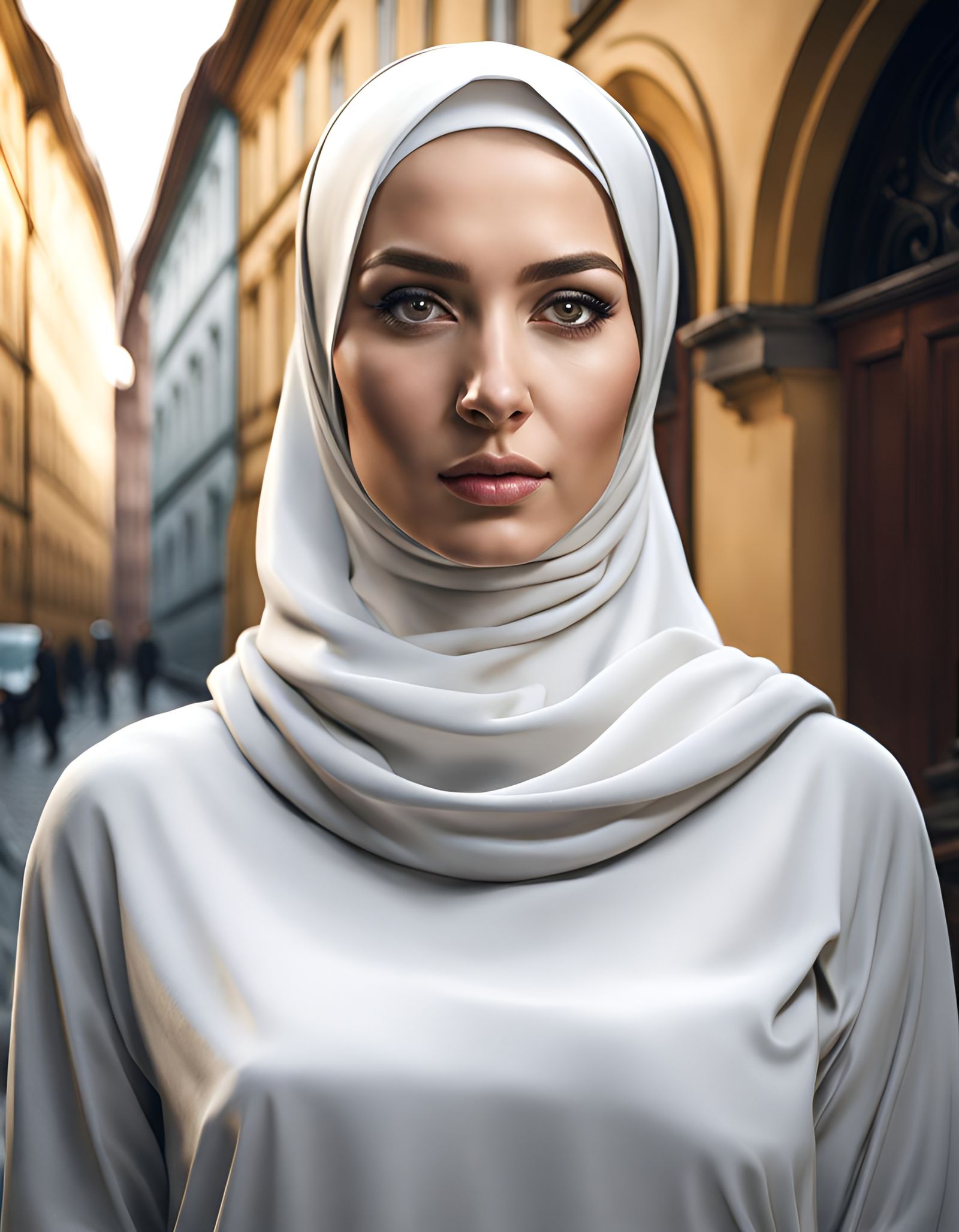 Modest Modern Girl with Hijab