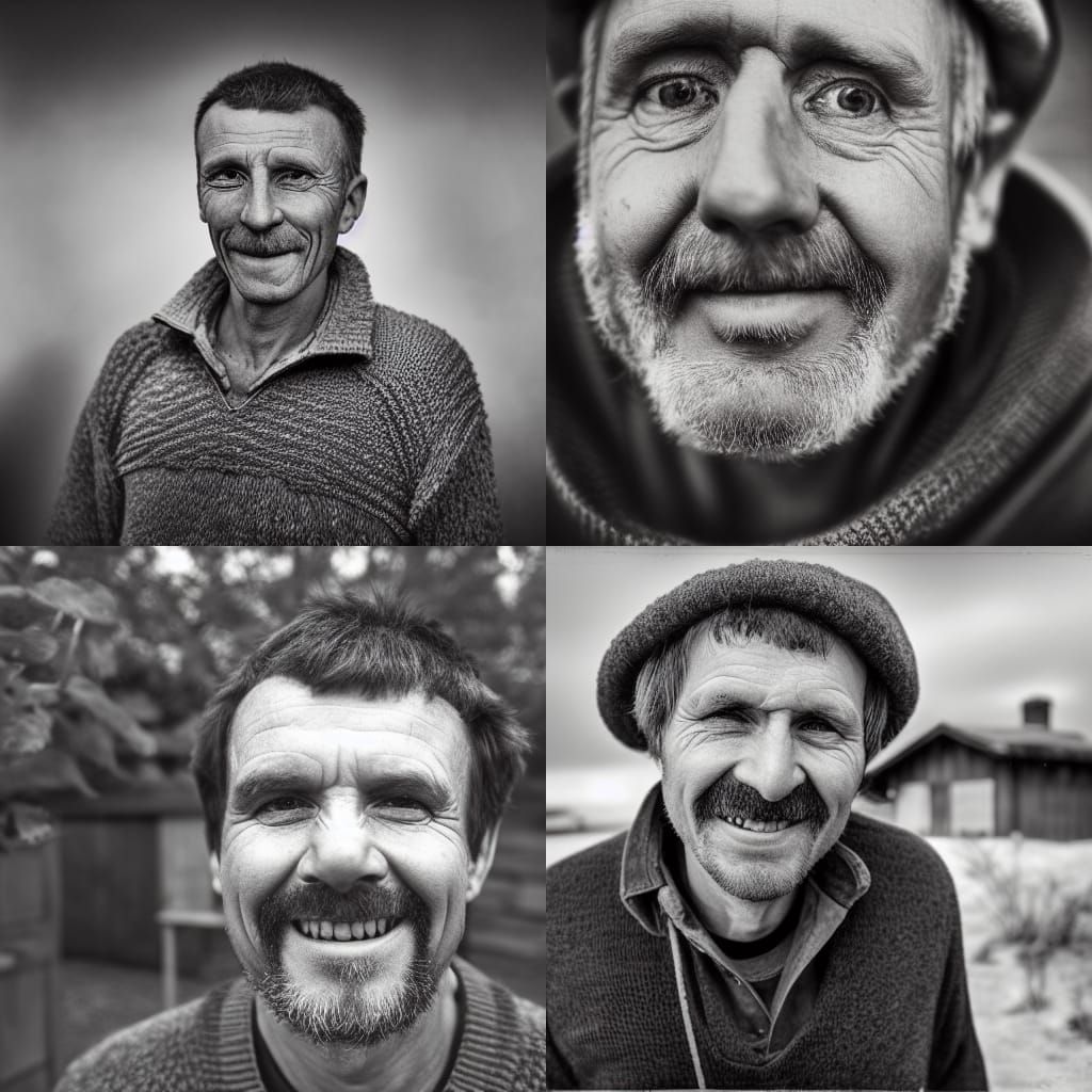 Portrait of Bogdan the Gardener in Ambient Light