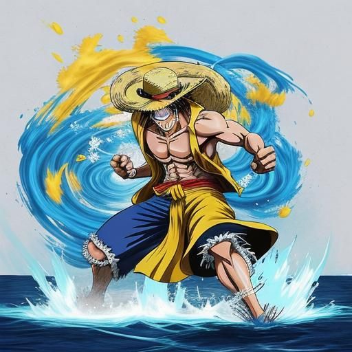 Luffy Wallpaper with Anime Color Transformation