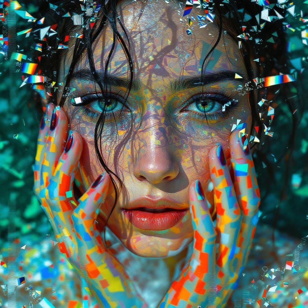 Psyche Distorted: A Glitch Art Portrait