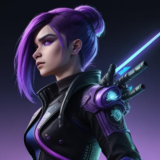 Glitter Dragon in Cyberpunk Neonscape