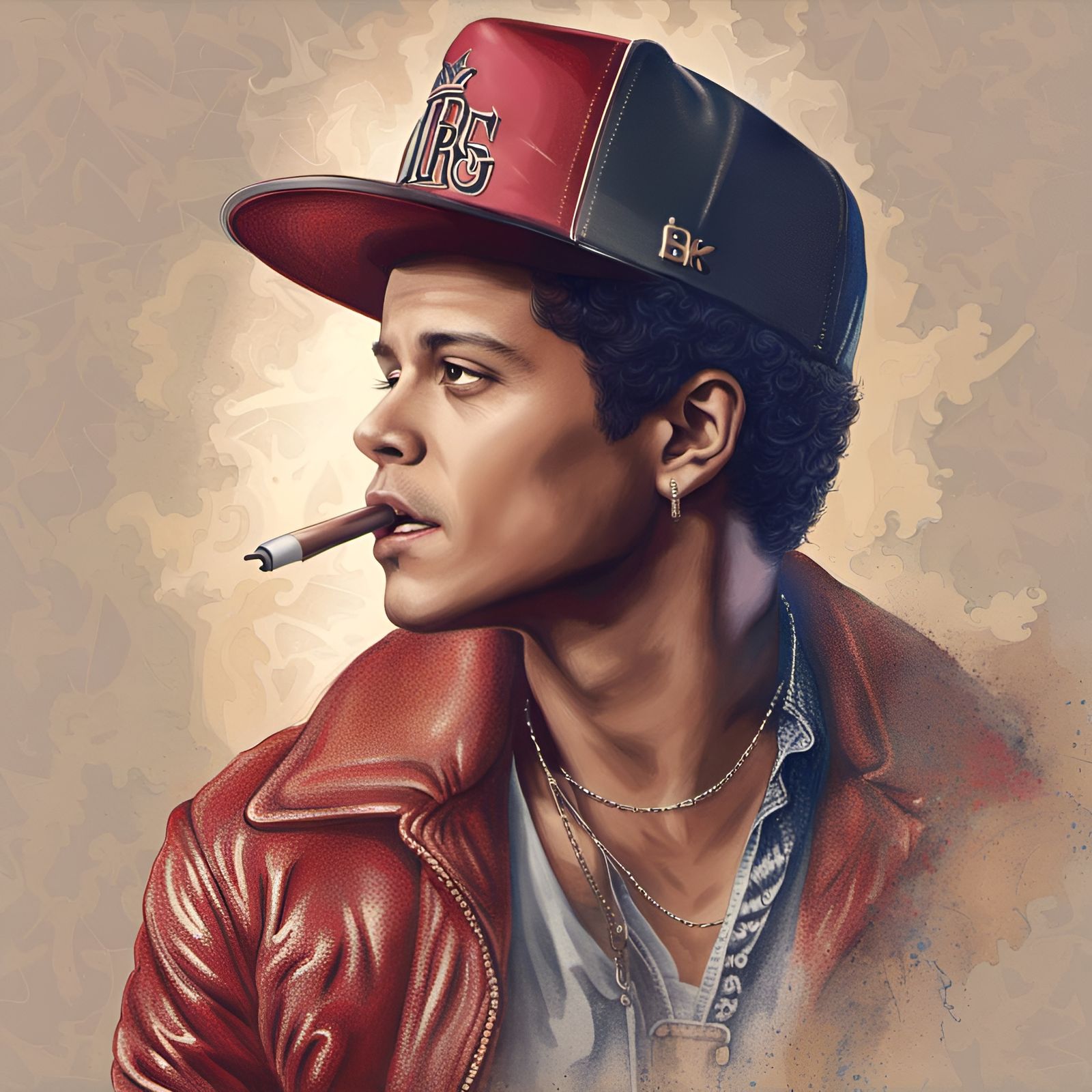Lifelike Portrait of Bruno Mars in 8k Resolution