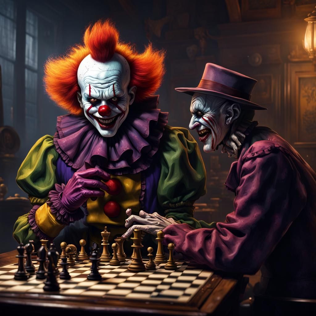 Pennywise vs Freddy Krueger: A Dark Chess Match