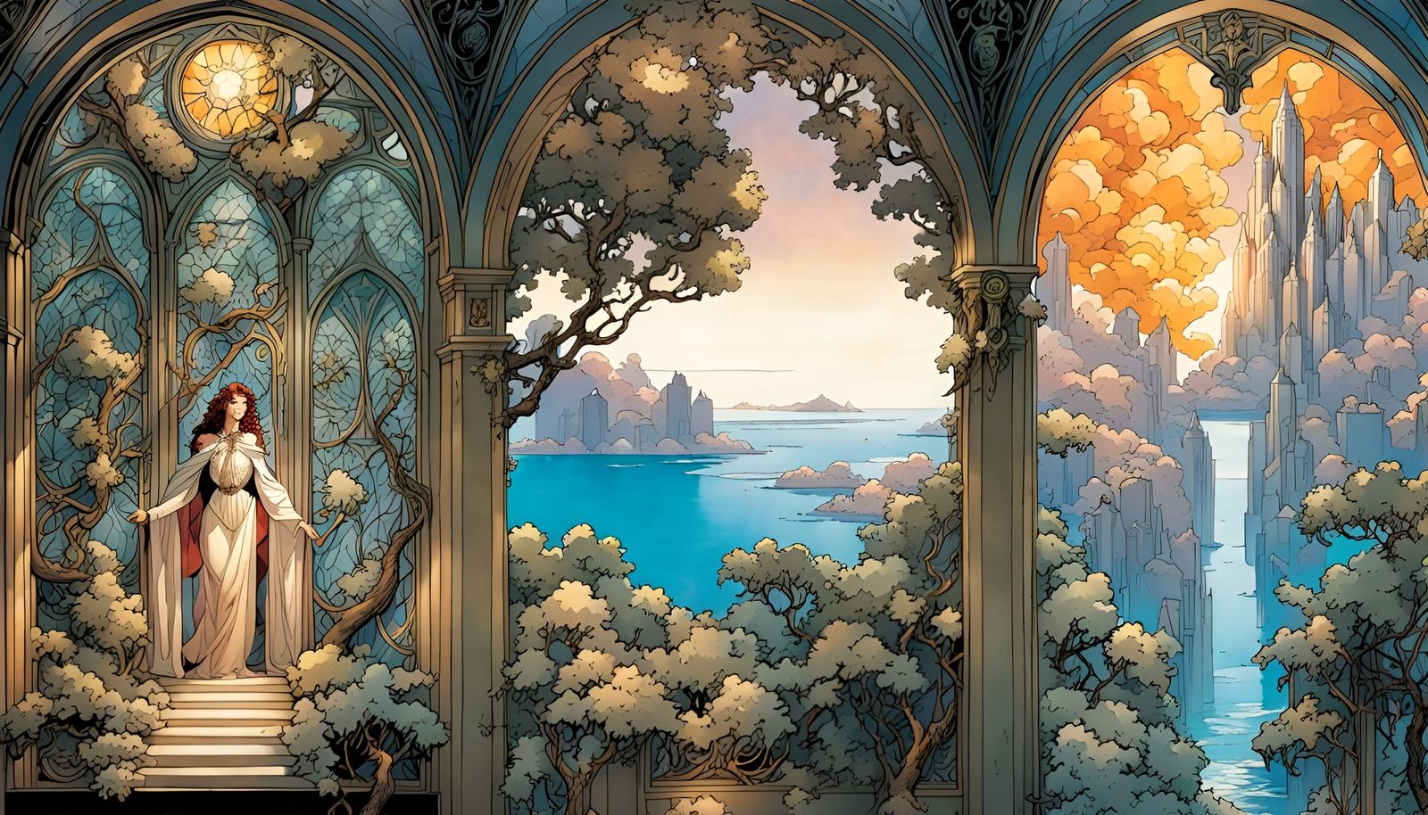 Gynoid Muses Discover Paradise: A Graphic Novel