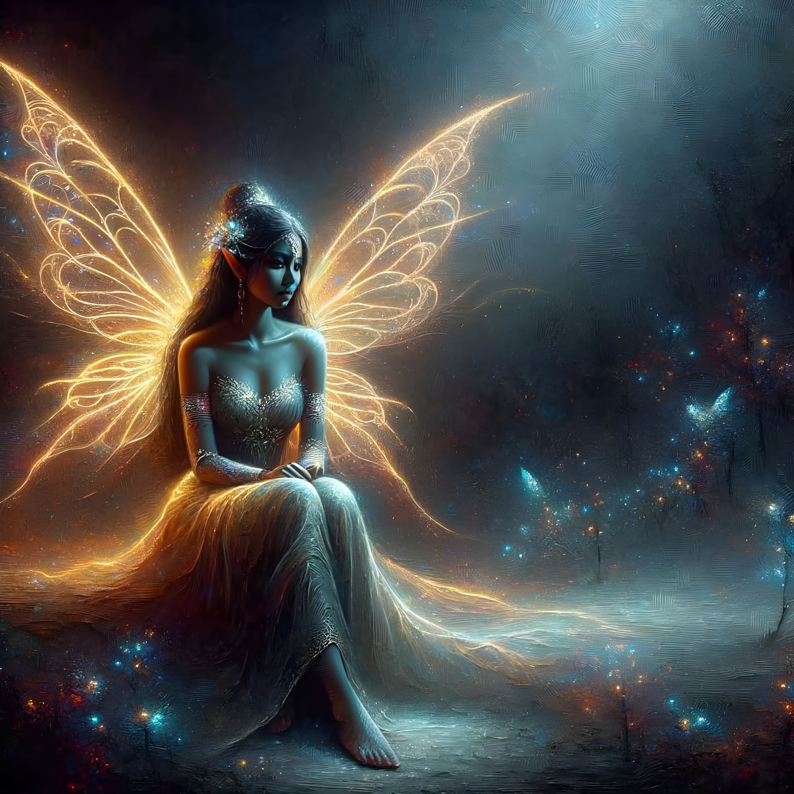 Luminous Fairy in Romantic Style