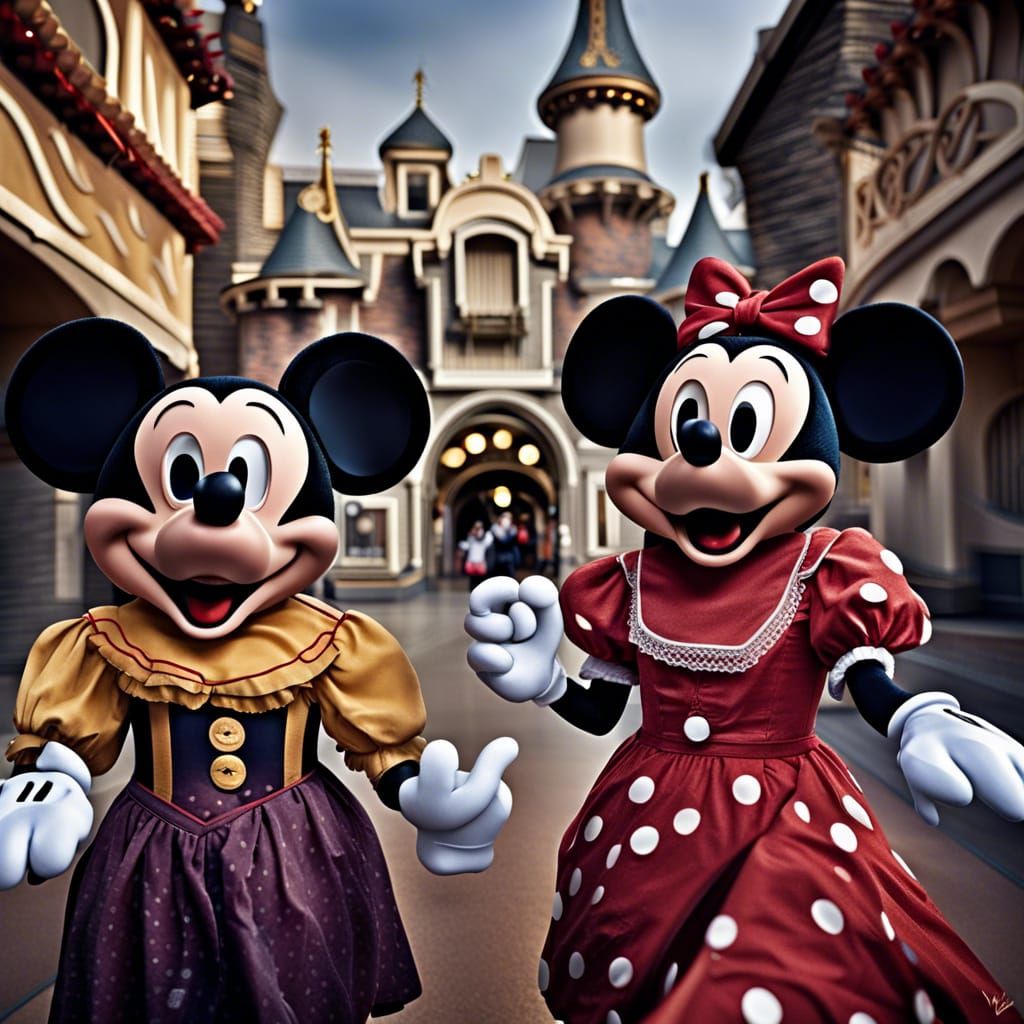 Creepy Disney Characters Cause Chaos in Disneyland