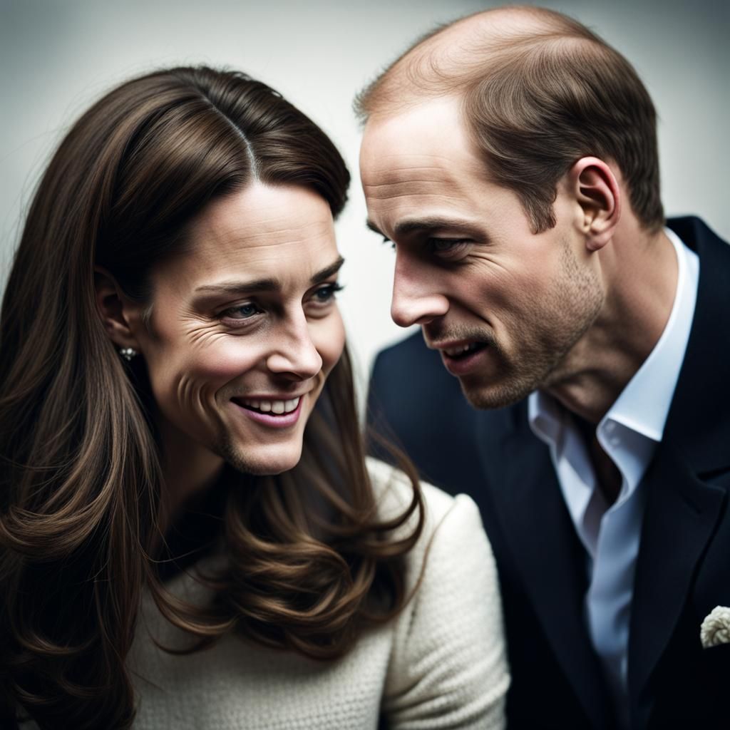 Kate Middleton and Prince William Portrait