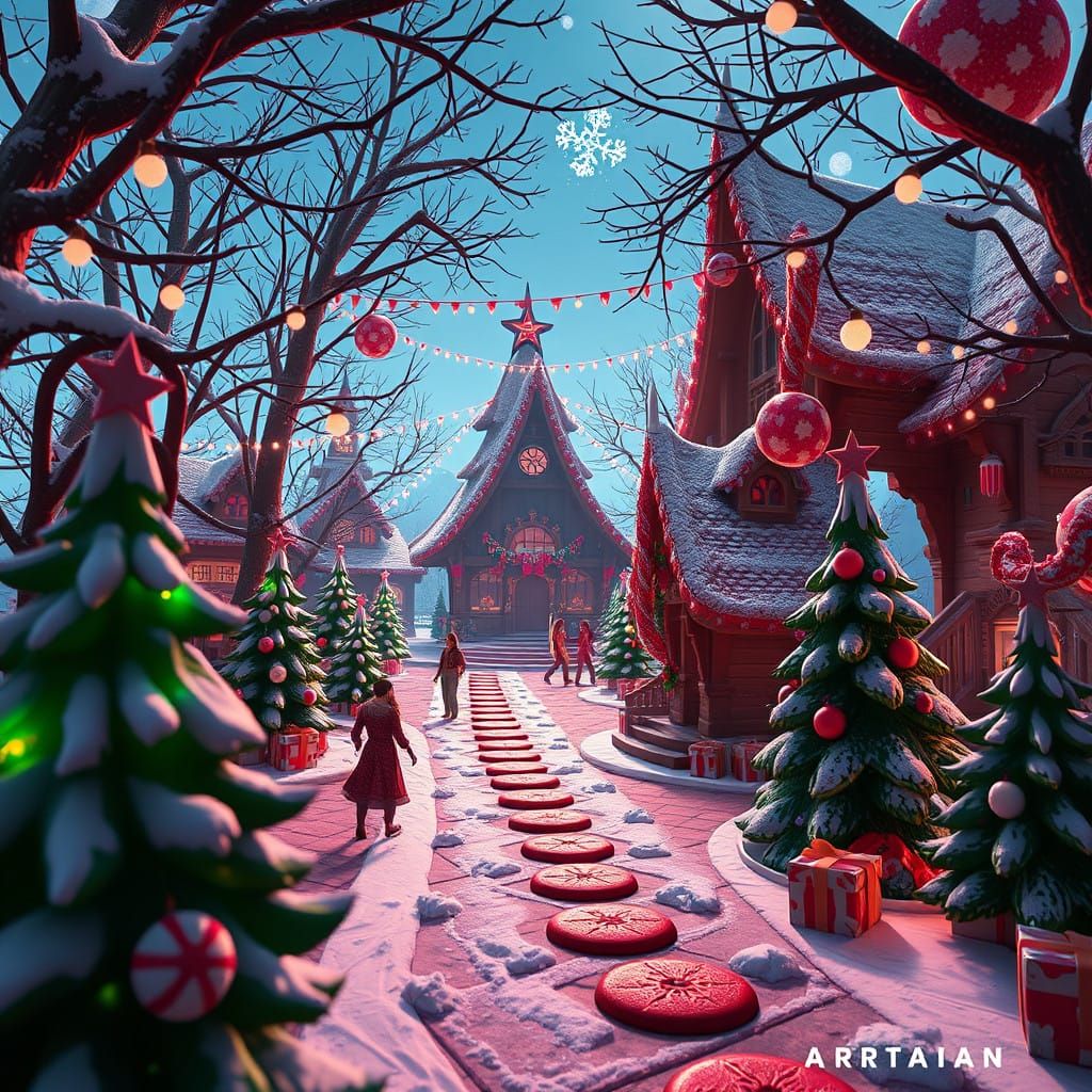 Magical Christmas Village in Sugar Cookie Wonderland