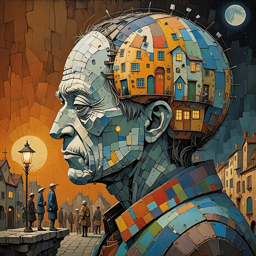 Surrealistic Scenes of Isolation in Deep Color