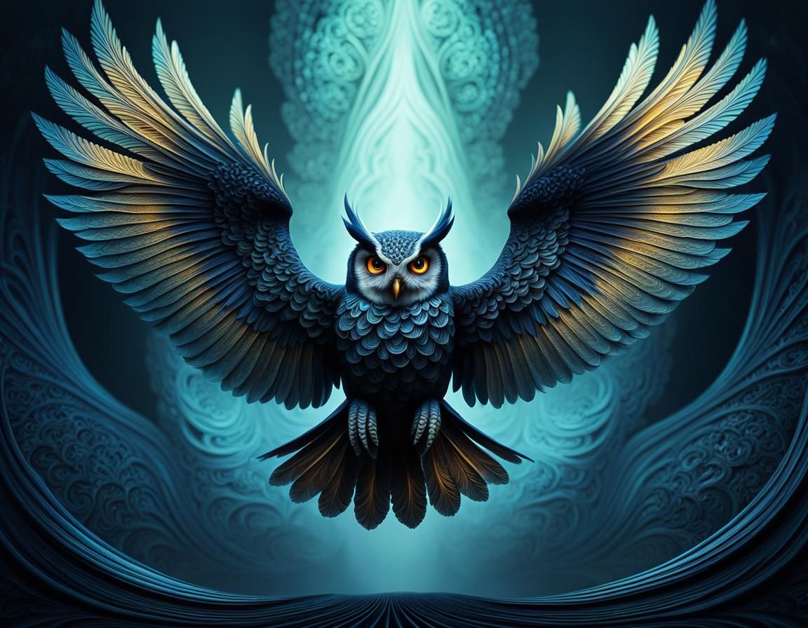 Owl Coming In For A Landing