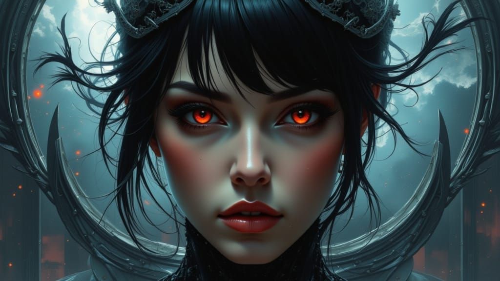 Dark Figure Portrait in Amnesia Style