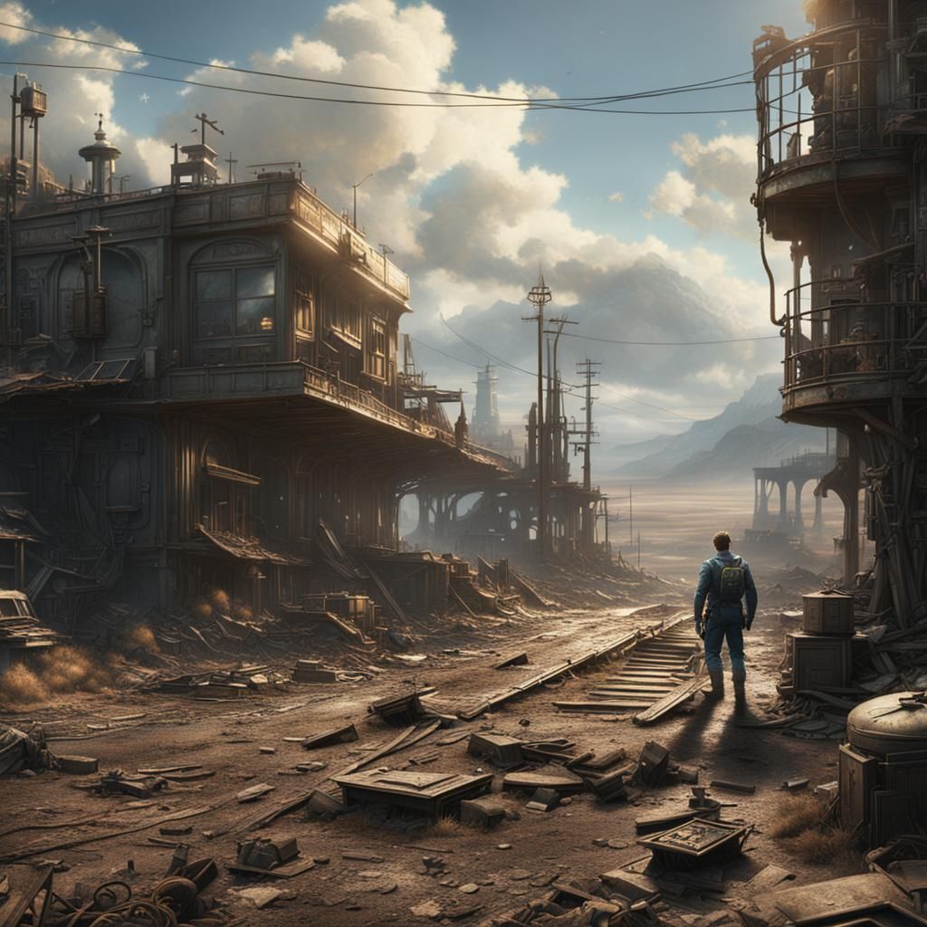 Epic Cinematic Fallout Digital Matte Painting
