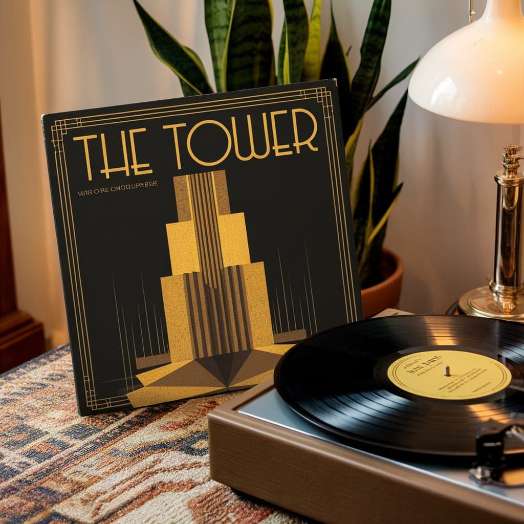 Art Deco Swing Album Cover: The Tower