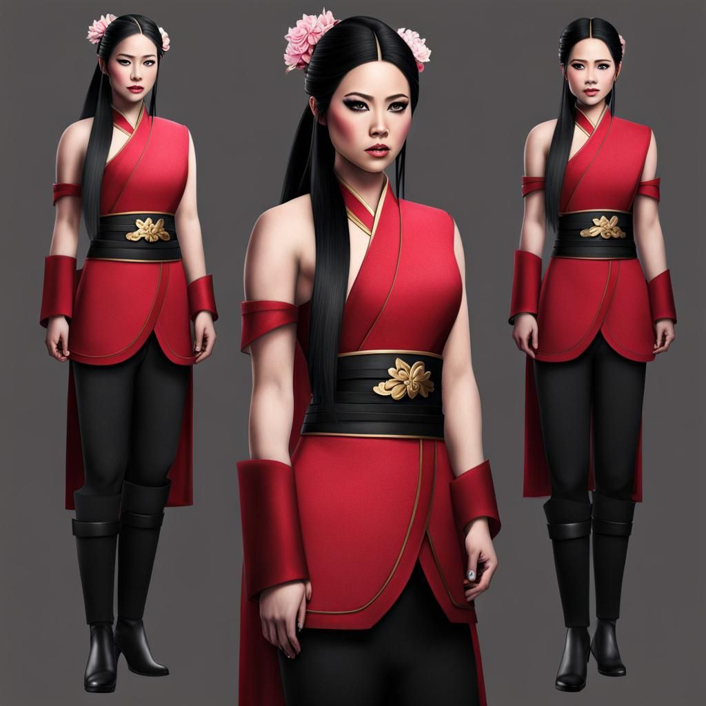 Hyperrealistic Mulan Portrait