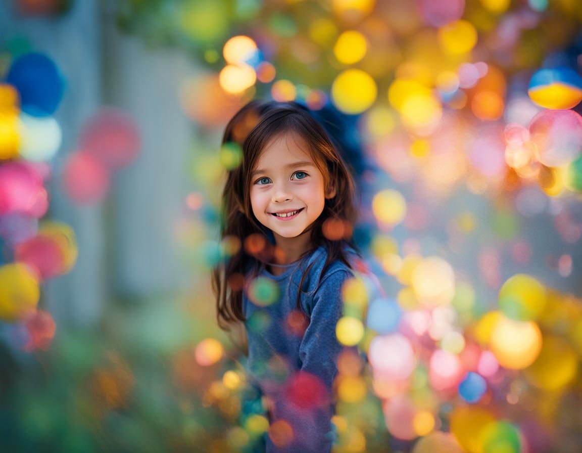 Radiant Portrait of an 8-Year-Old Girl