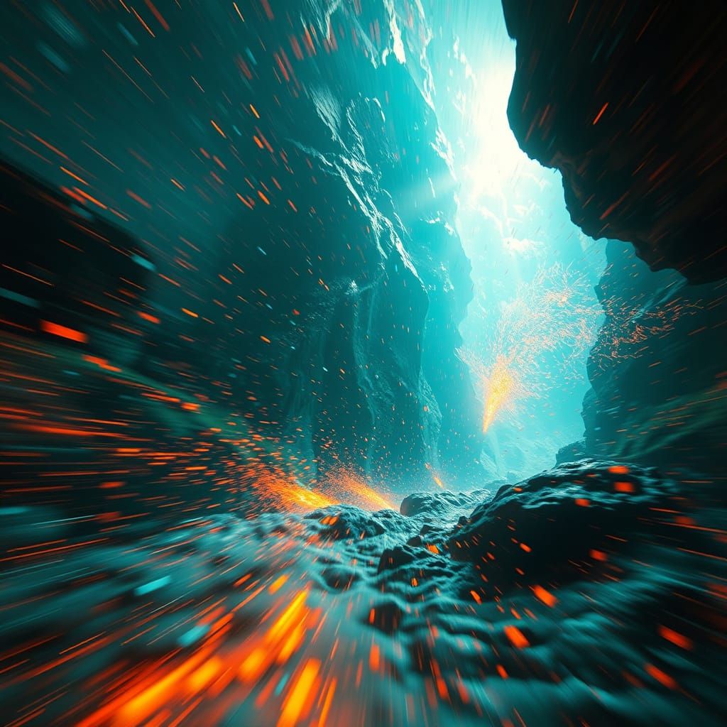 Surreal Nature Scene with Dynamic Lighting