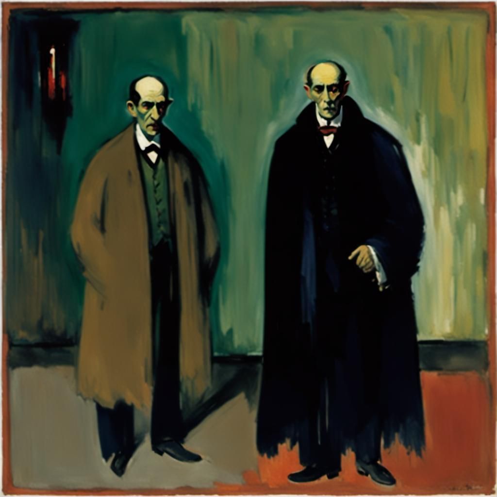 Vampire's Gift: Abstract Impressionist Portrait